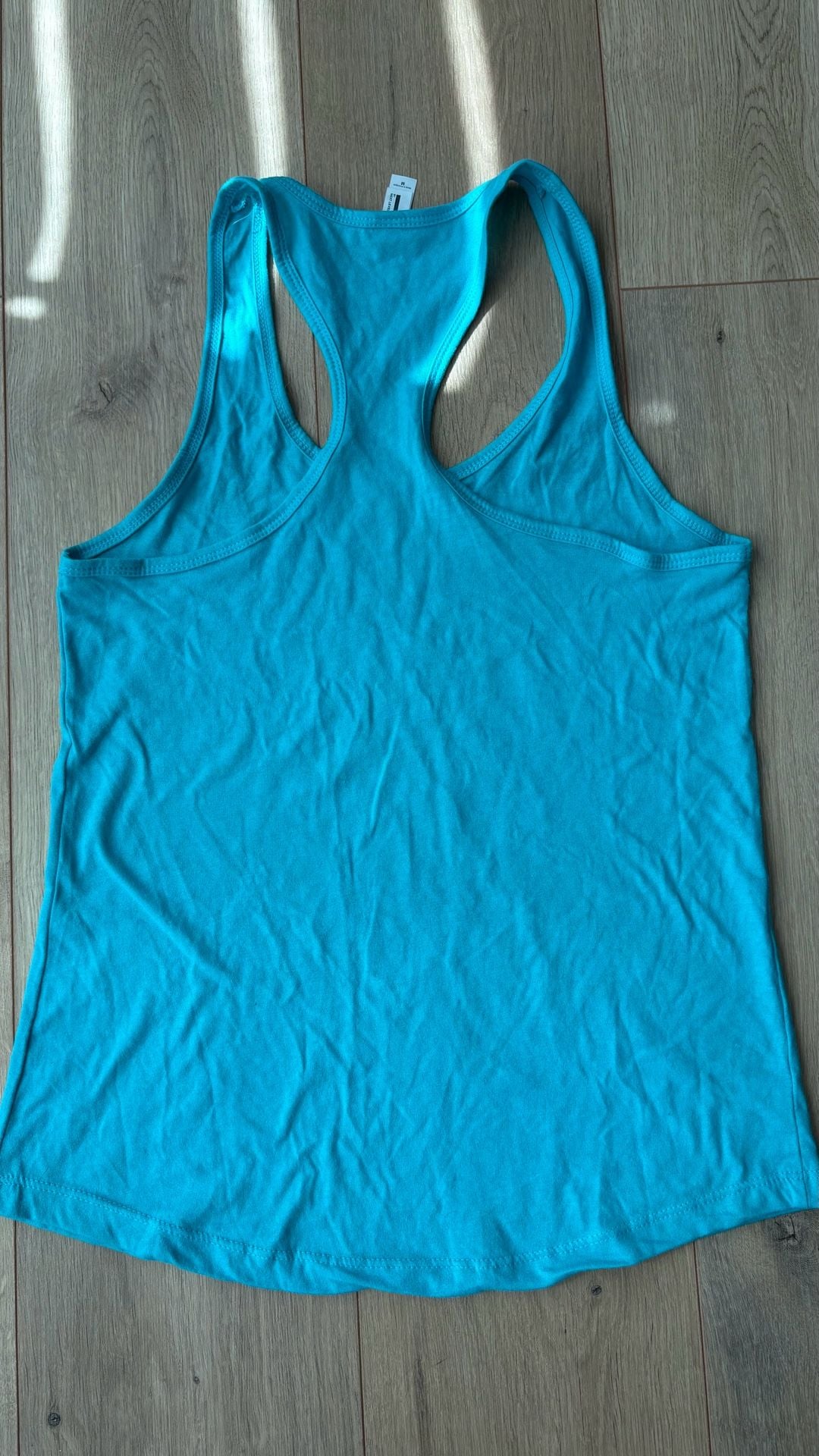 Next Level Apparel Rise and Grind Sunshine Racerback Tank Top Size M 5