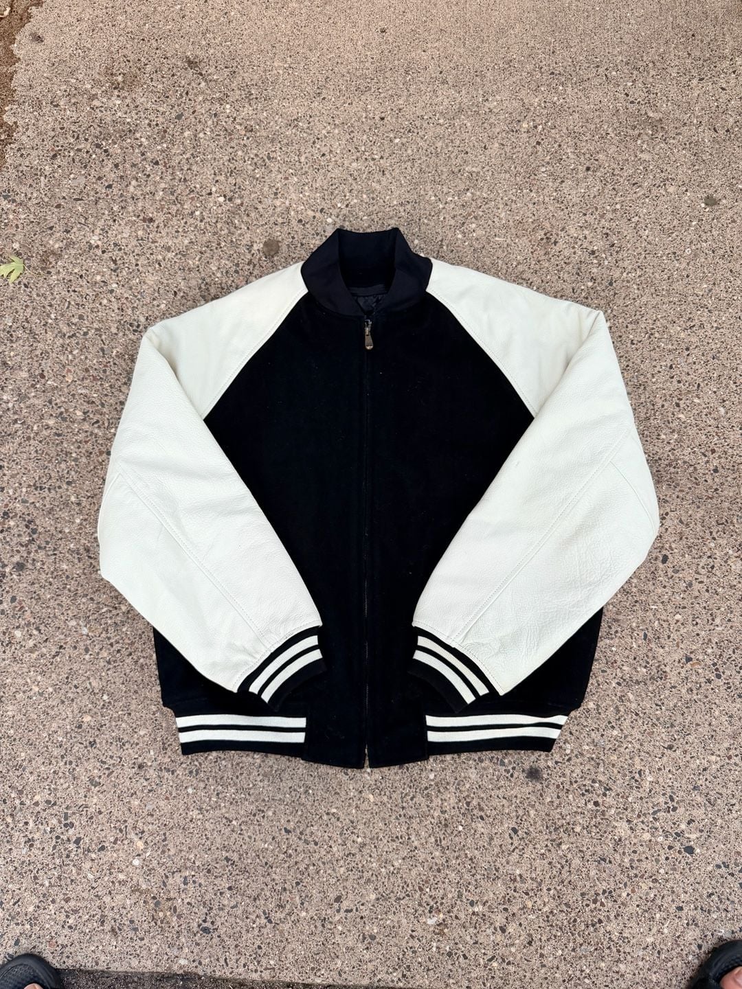 Vintage Canada Sportswear Wool And Leather Varsity Jacket Size Large 2