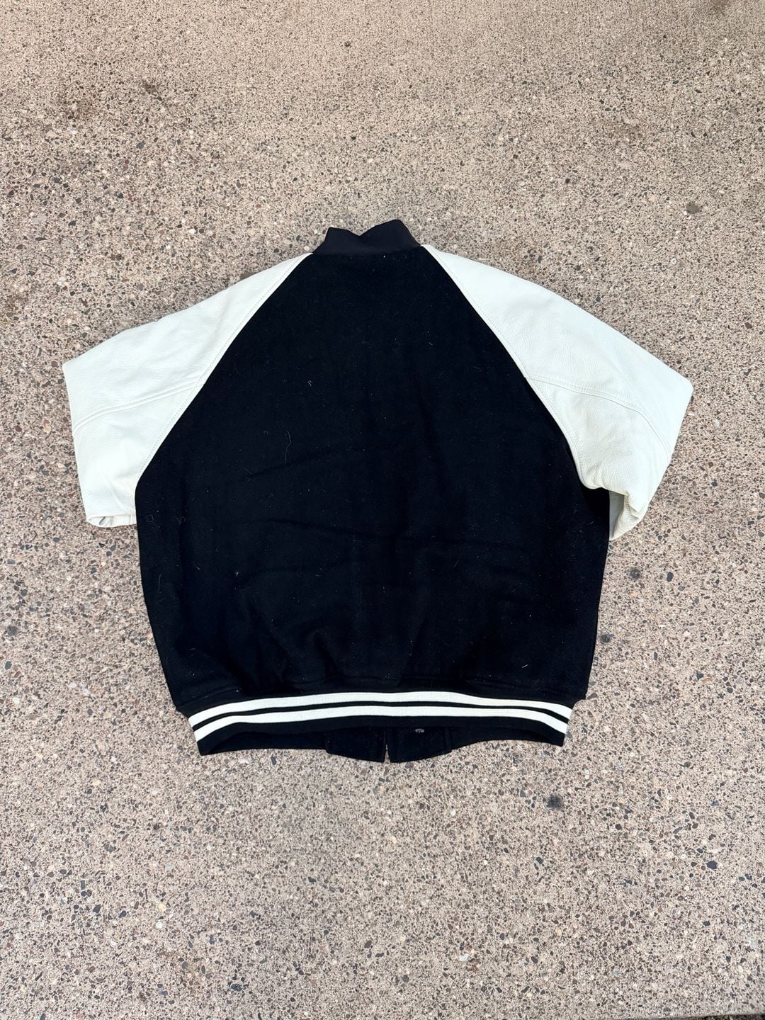 Vintage Canada Sportswear Wool And Leather Varsity Jacket Size Large 3