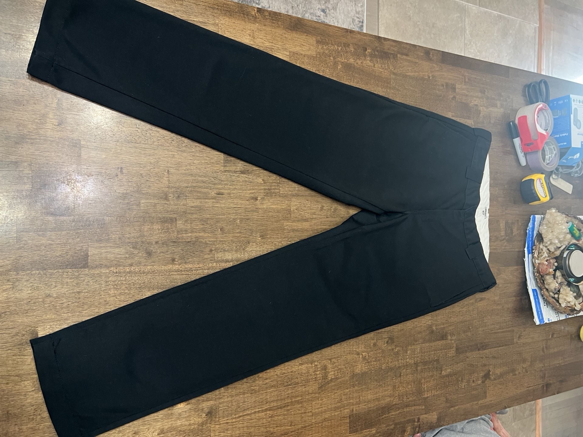 Carhartt WIP Master Pant Size 32x32 Black Twill Work Trousers 4