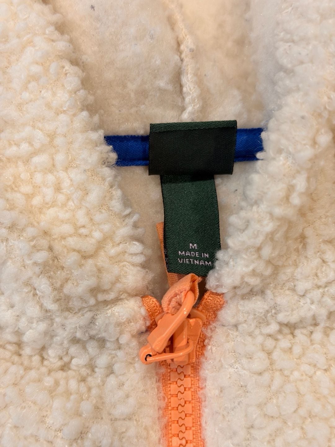 Wild Fable Half-Zip Sherpa Anorak Size M Cream 5