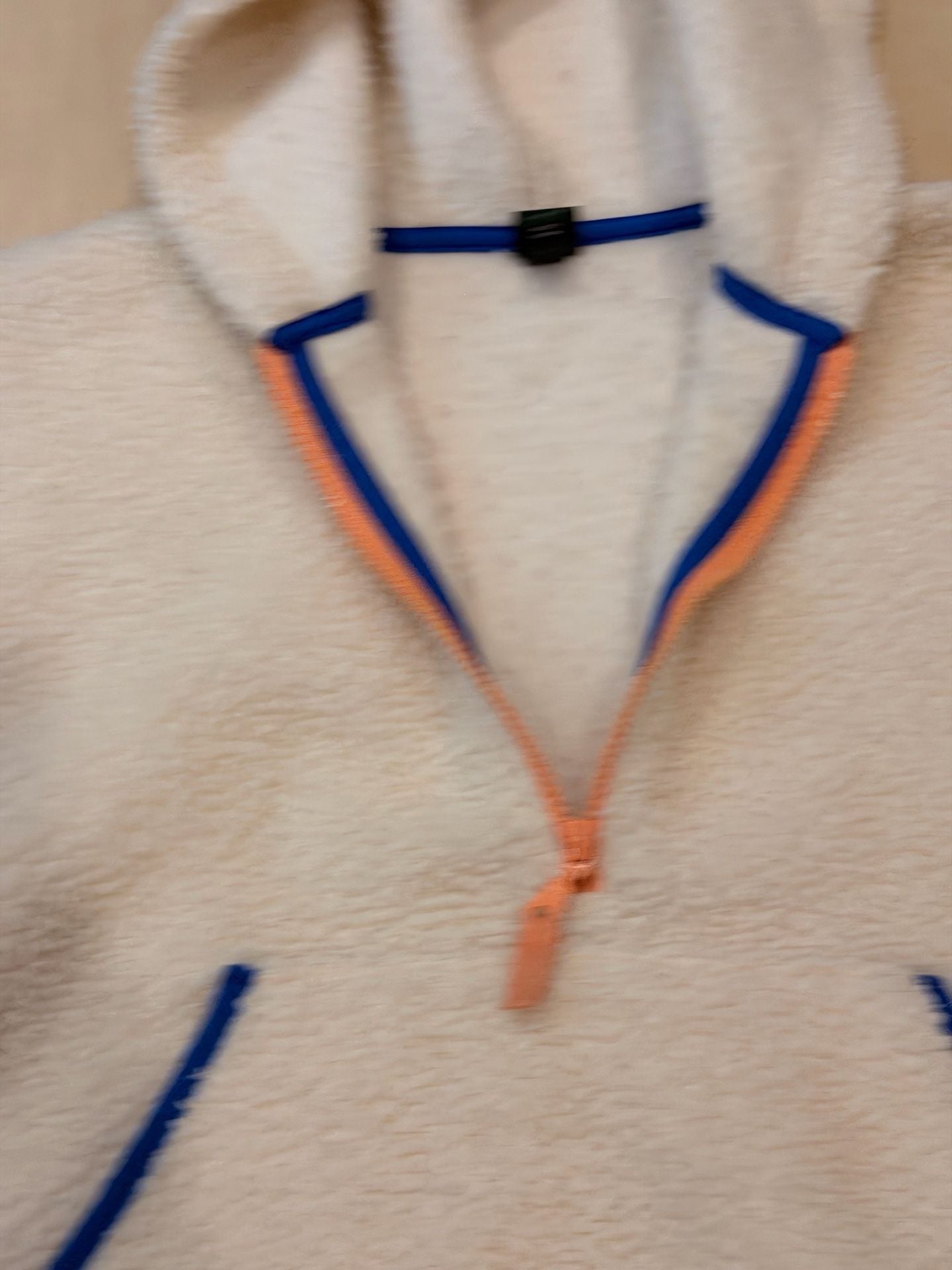 Wild Fable Half-Zip Sherpa Anorak Size M Cream 6