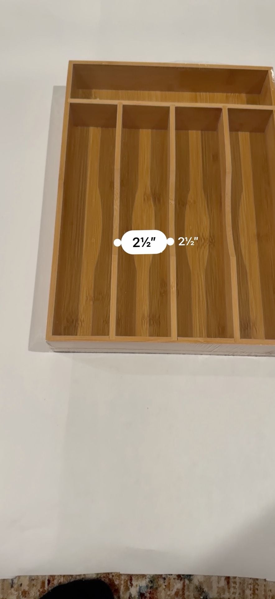 Bamboo Silverware Tray 15x10 Organizer 7