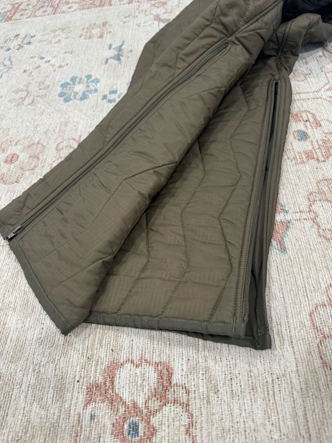 Vintage 2001 German Military Quilted Liner Pants Gorpcore Olive 56/58 XL 9