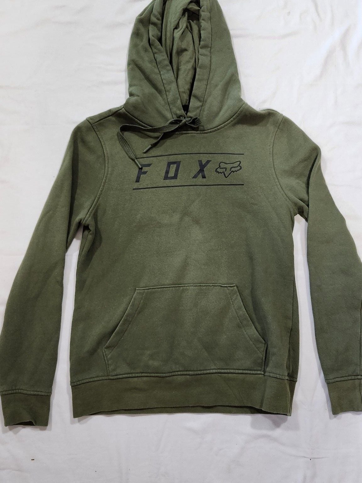 Fox Racing Hoodie Olive Green Pullover Sweatshirt 2