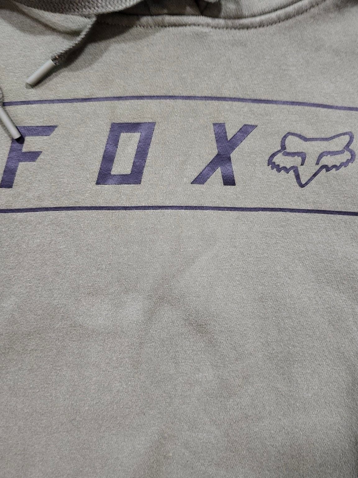 Fox Racing Hoodie Olive Green Pullover Sweatshirt 3