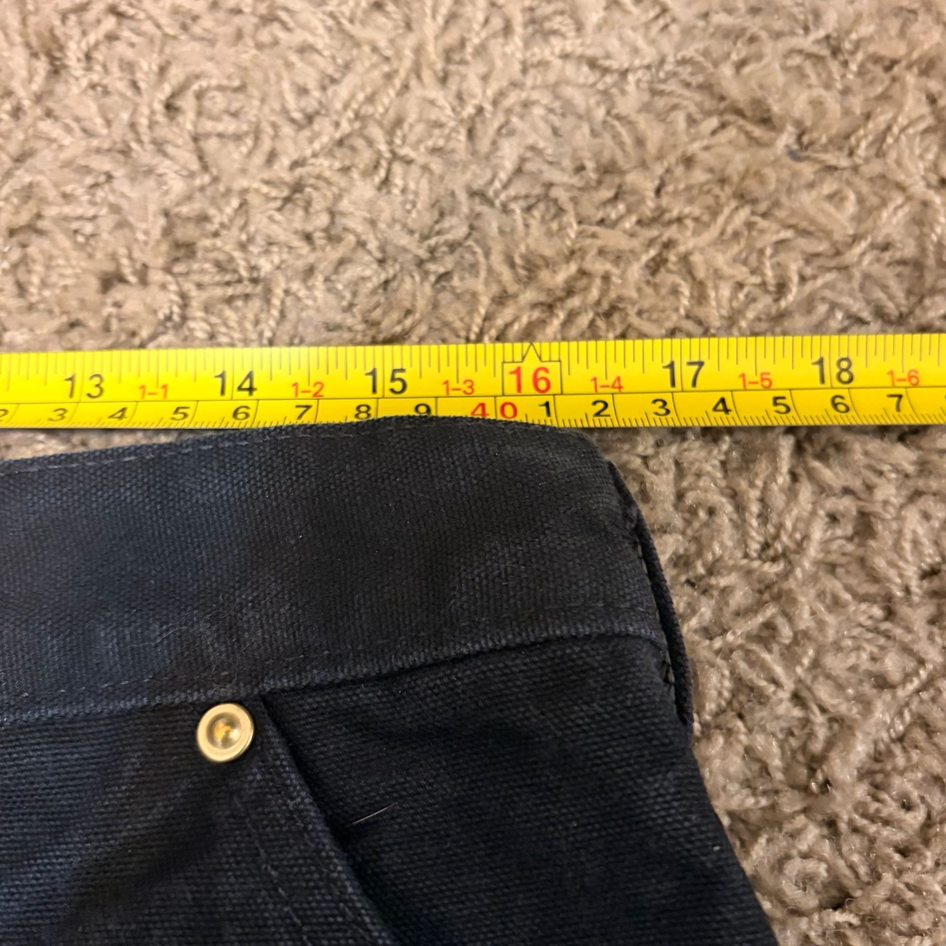 Carhartt Double Knee Loose Fit Work Pants Size 34x34 Black 7