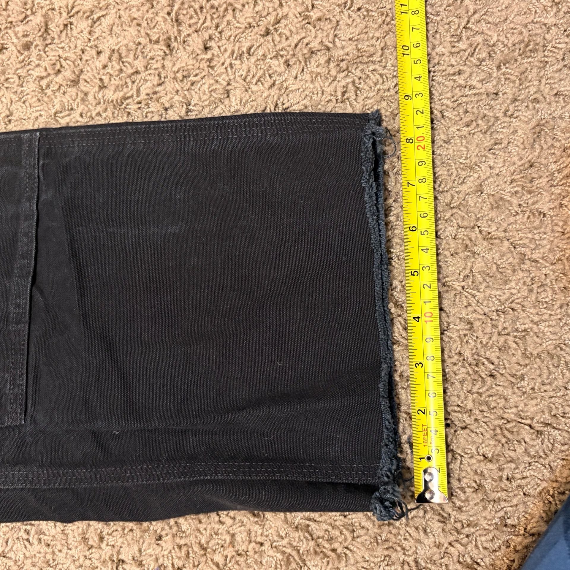 Carhartt Double Knee Loose Fit Work Pants Size 34x34 Black 9