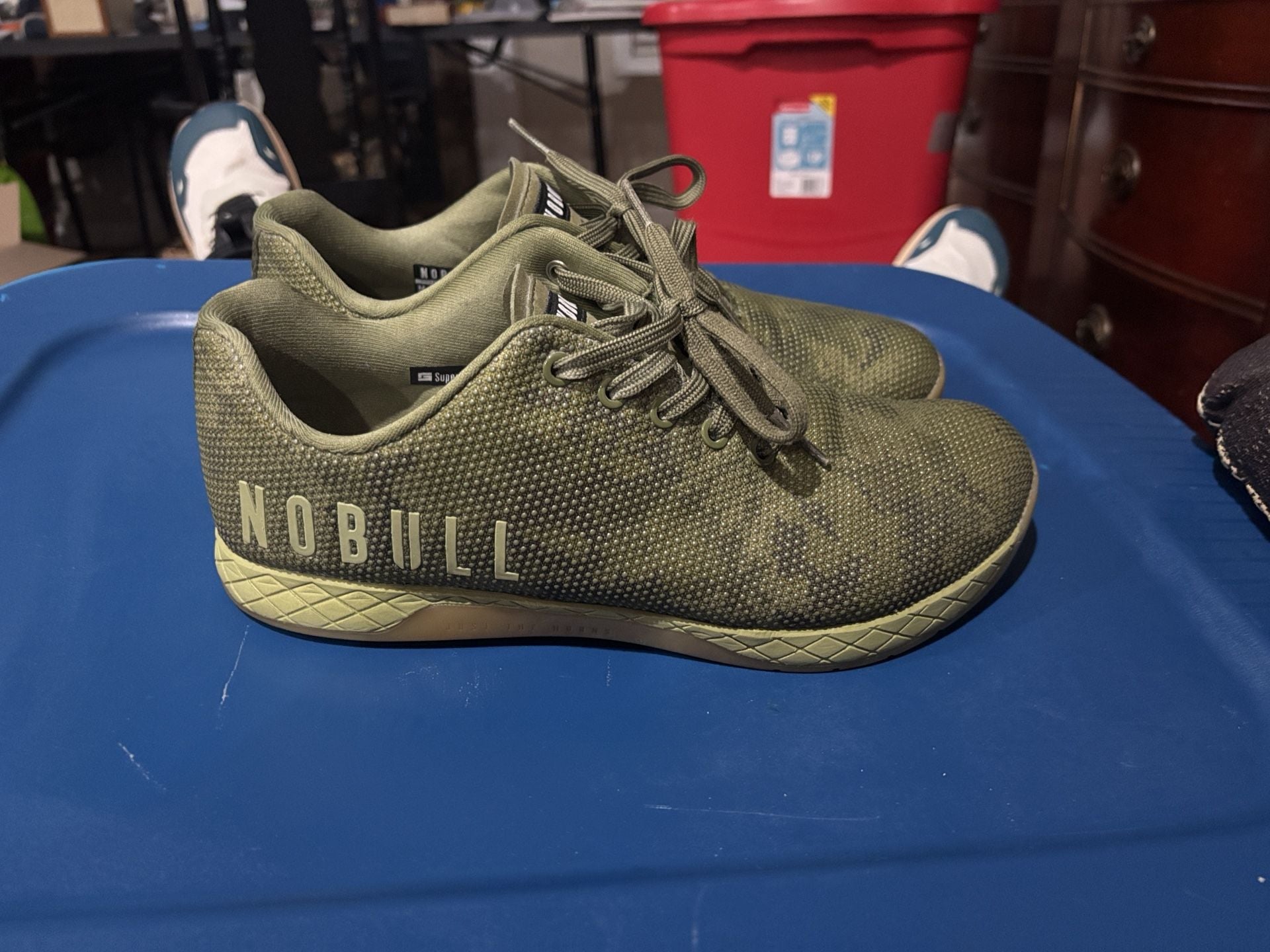 NOBULL Trainer Shoes Army Green SuperFabric Gym Crossfit Sneakers 3