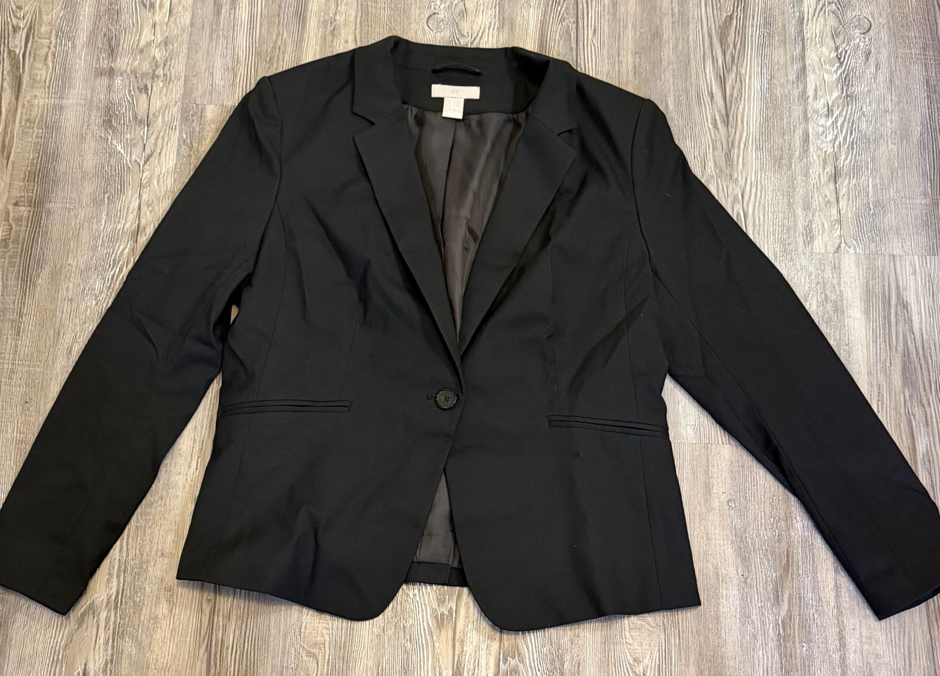 H&M Black Blazer Size L 2