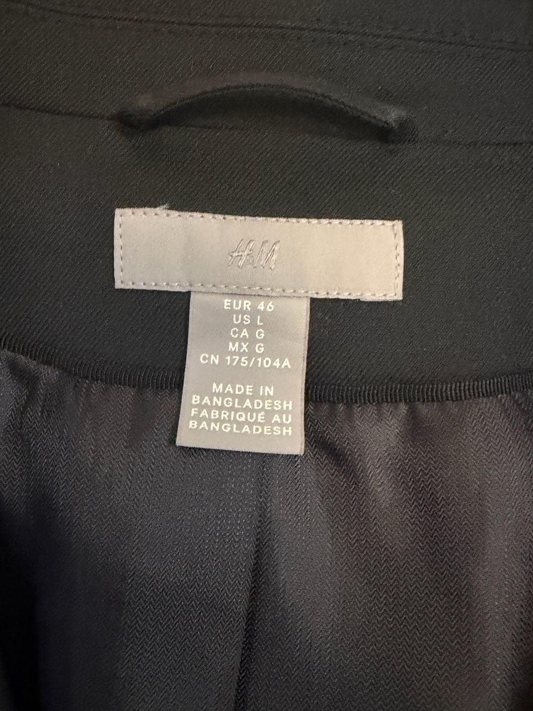 H&M Black Blazer Size L 3