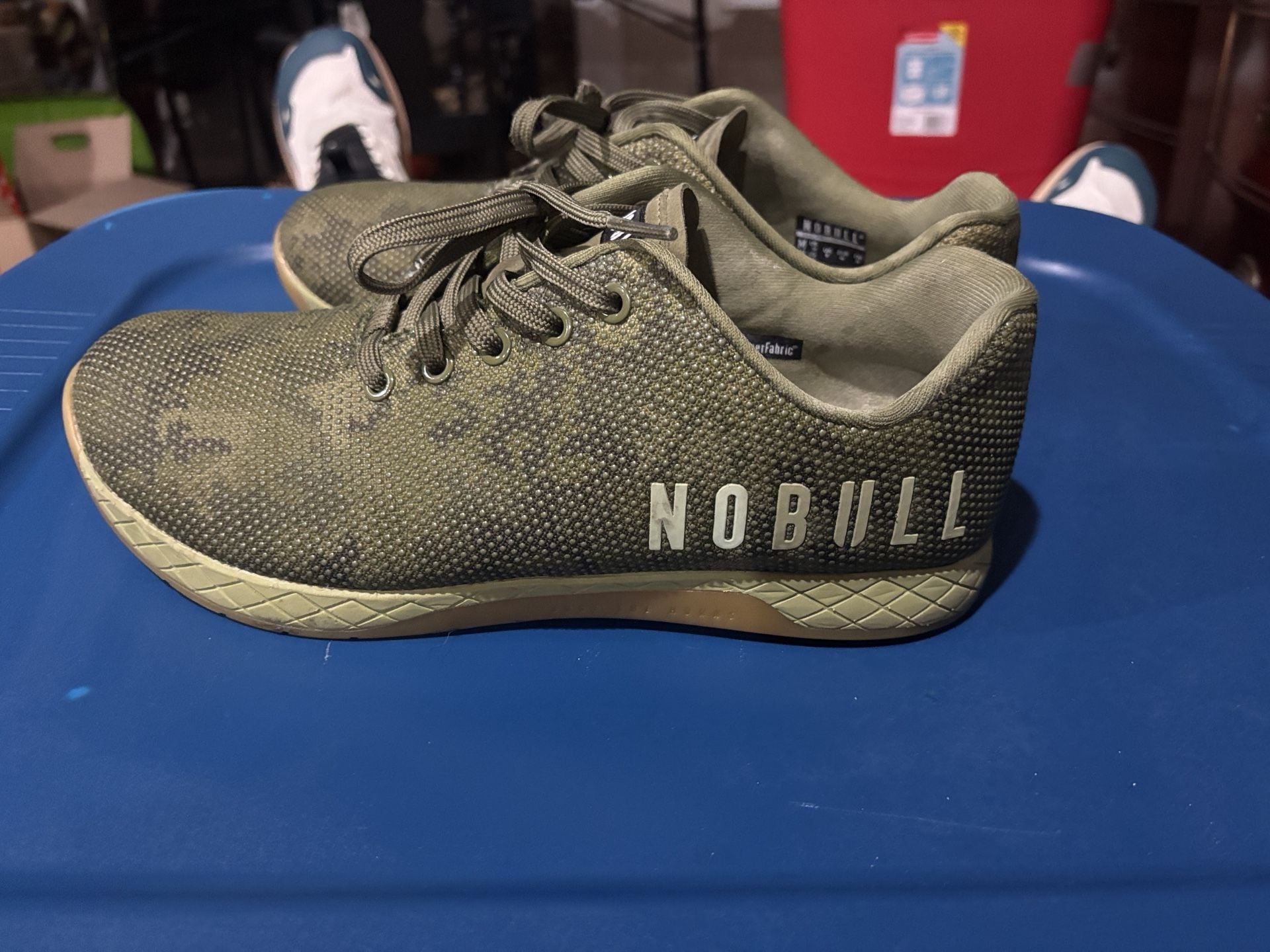 NOBULL Trainer Shoes Army Green SuperFabric Gym Crossfit Sneakers 5