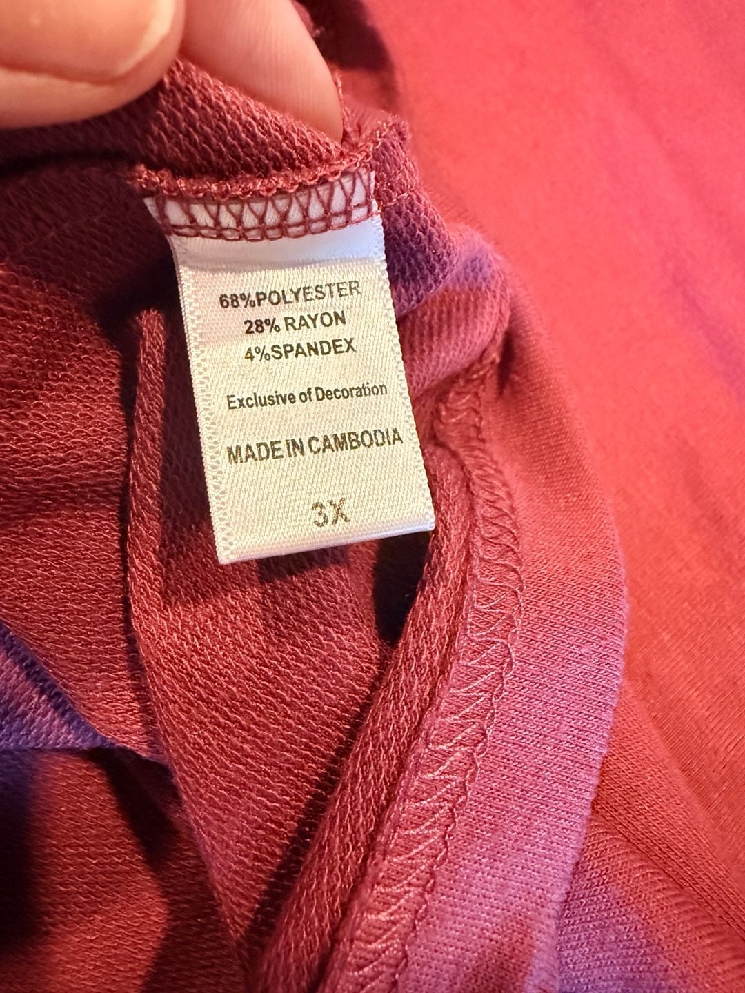 MUK LUKS Womens 3X Plus Pajama Set Burgundy Embroidered Lounge Top Pants 5
