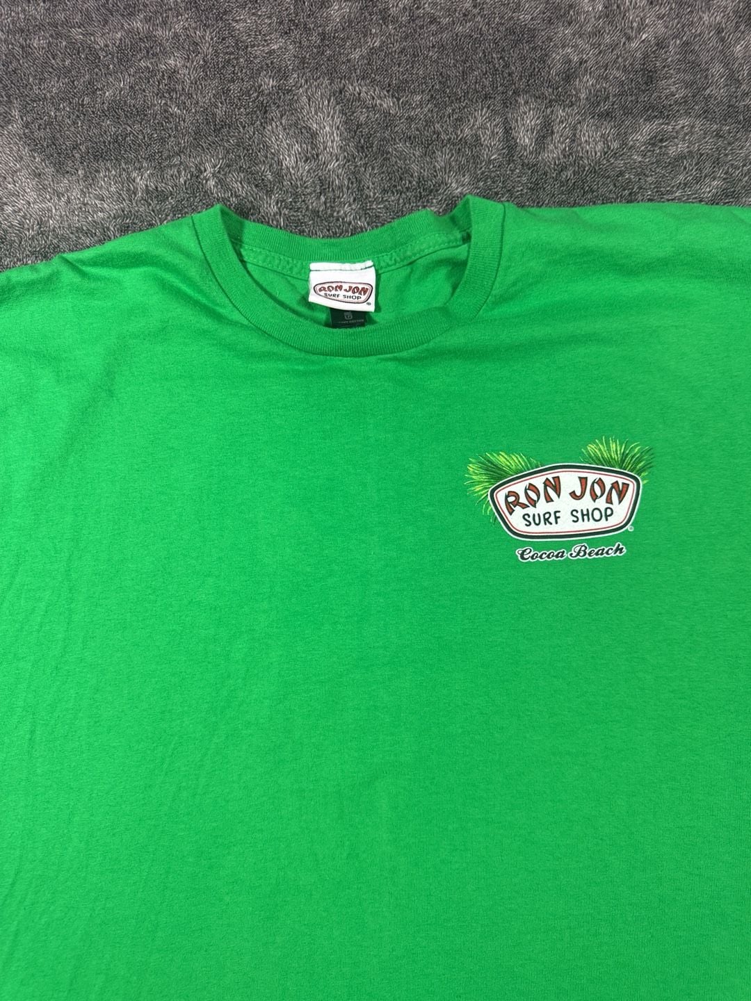 Ron Jon Surf Shop T-Shirt Size 2XL Green Cocoa Beach Graphic 2