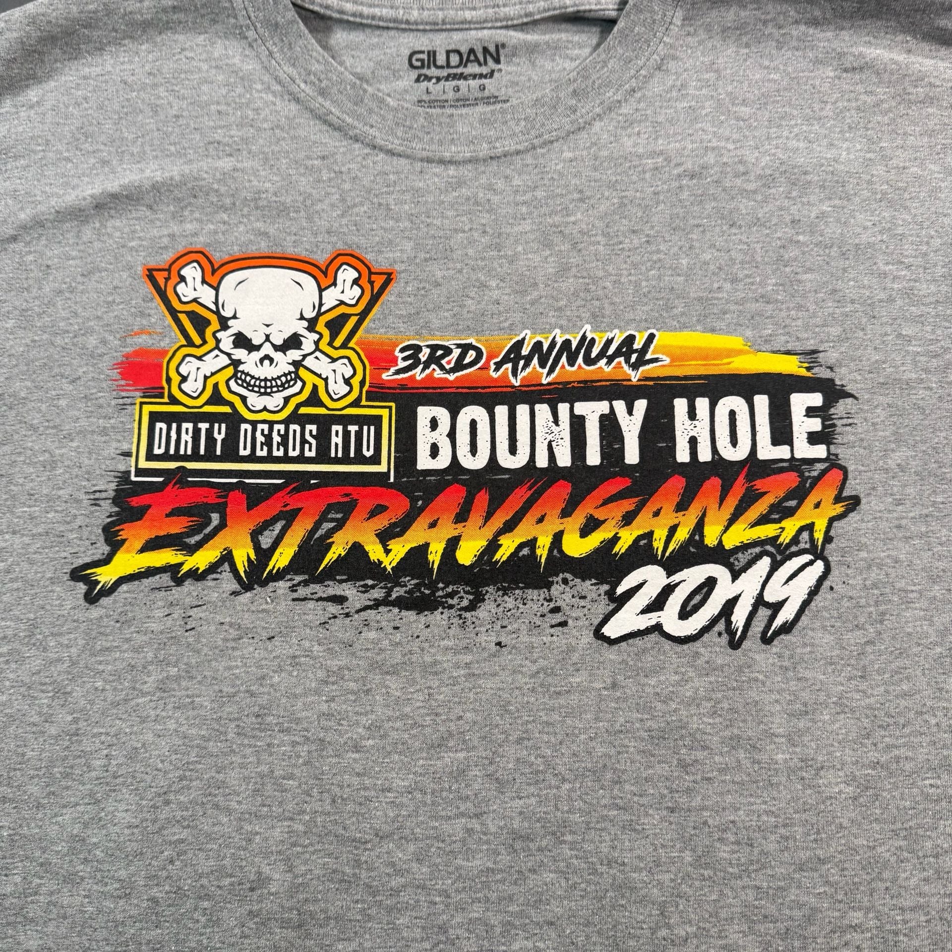 Dirty Deeds ATV Bounty Hole Extravaganza 2019 Palatka Florida T-Shirt Large 3