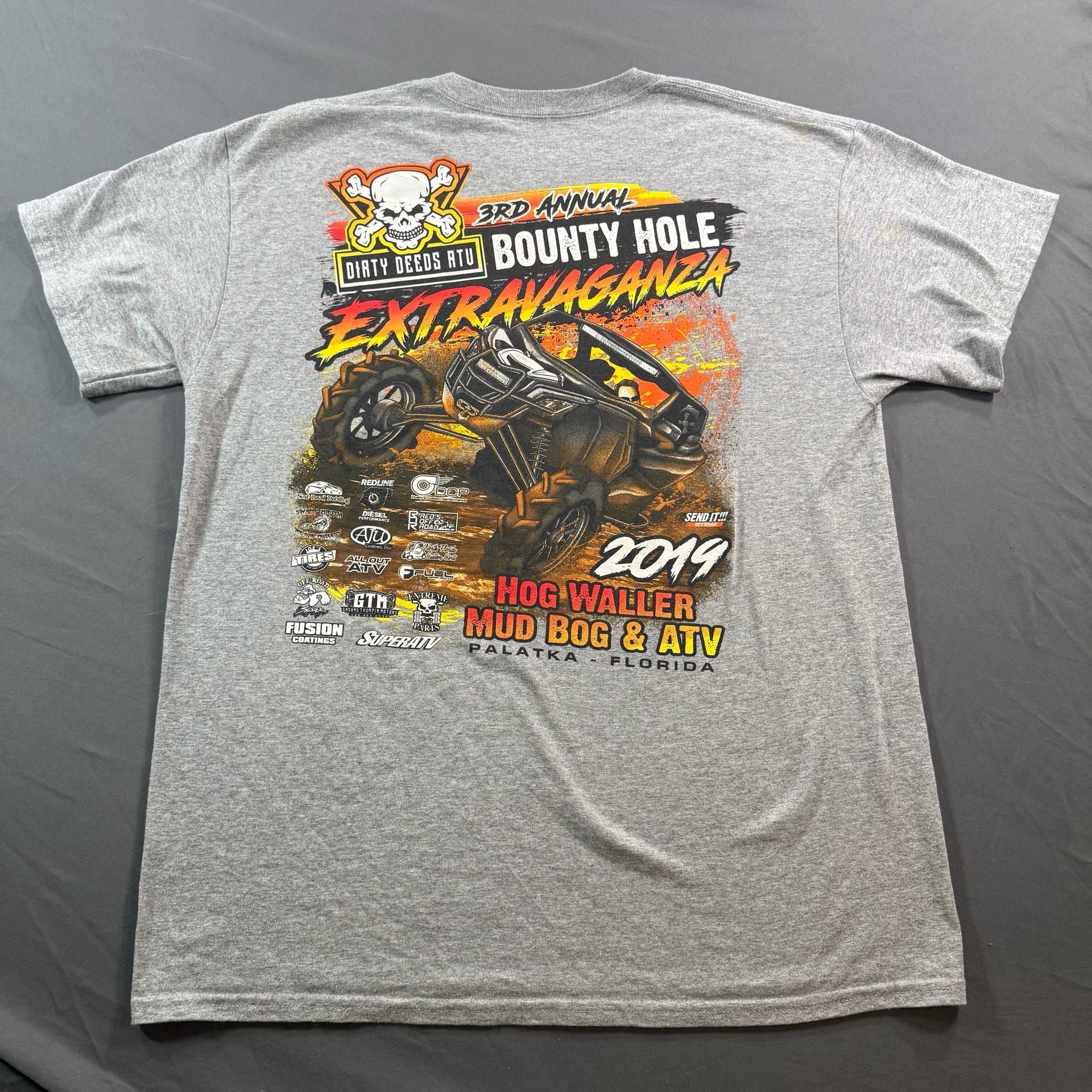 Dirty Deeds ATV Bounty Hole Extravaganza 2019 Palatka Florida T-Shirt Large 7