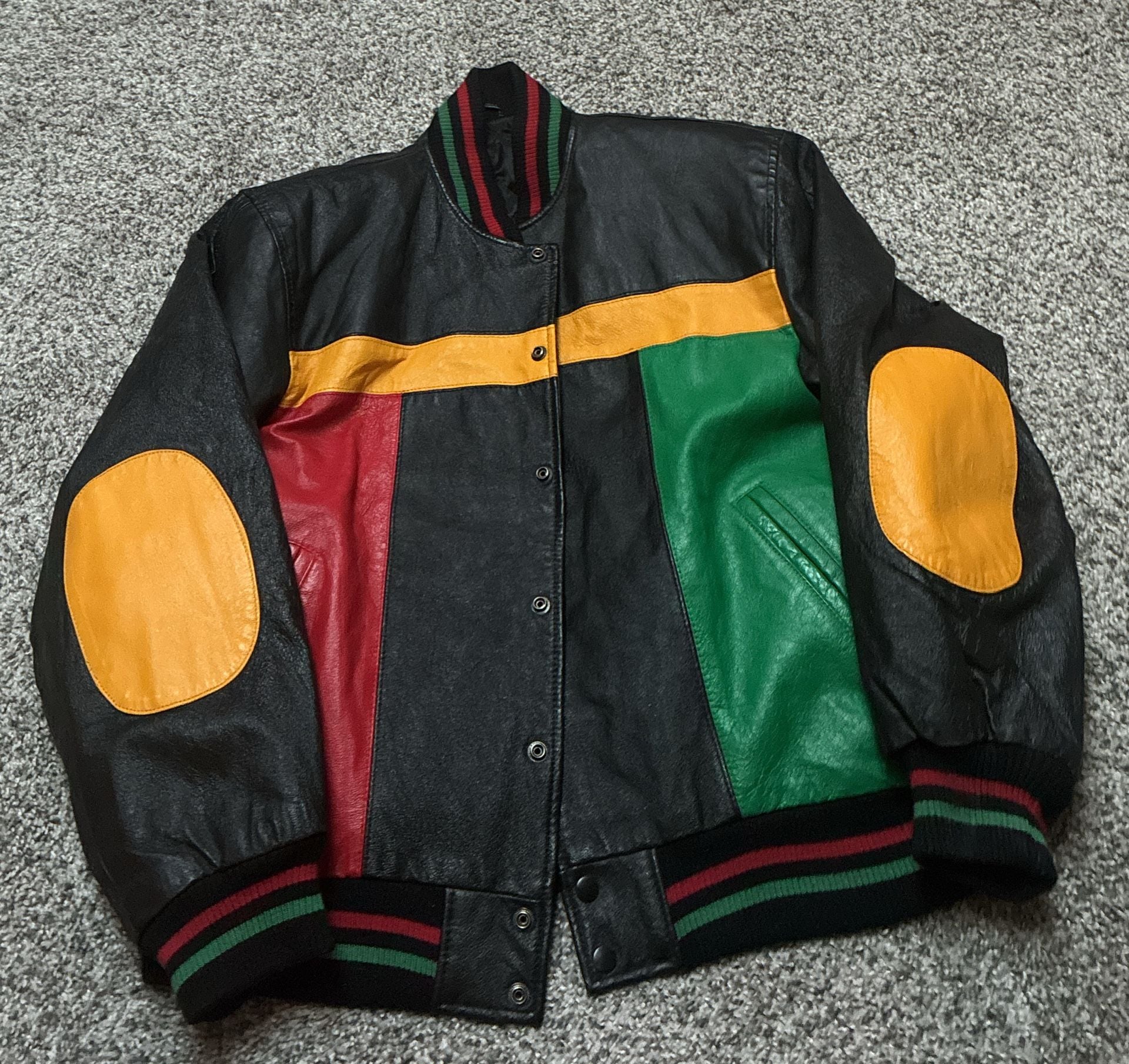 Vintage Leather Jacket Black 2