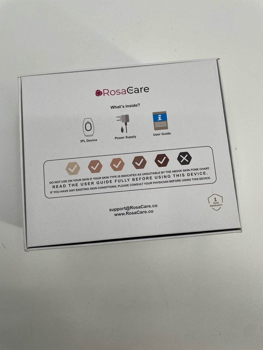 RosaCare The Premium IPL Hair Removal Device White 7