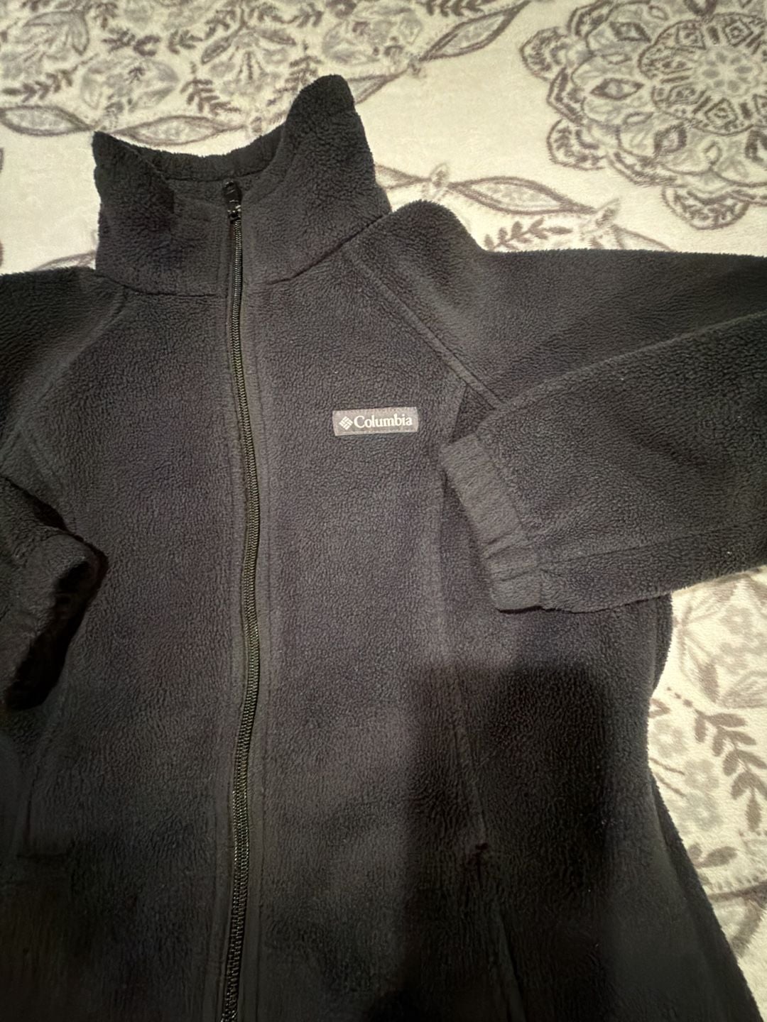 Columbia Full Zip Fleece Jacket Size S Black 3