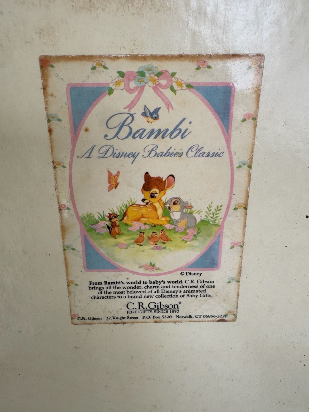 C.R. Gibson Bambi Disney Babies Classic Scrapbook Photo Album In Box 2