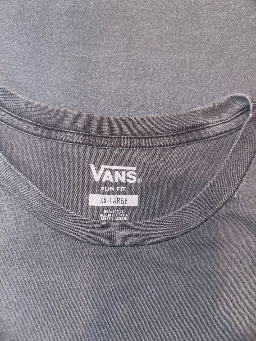 Vans Graphic T-Shirt XX-Large Gray Butterfly Off The Wall Slim Fit 3