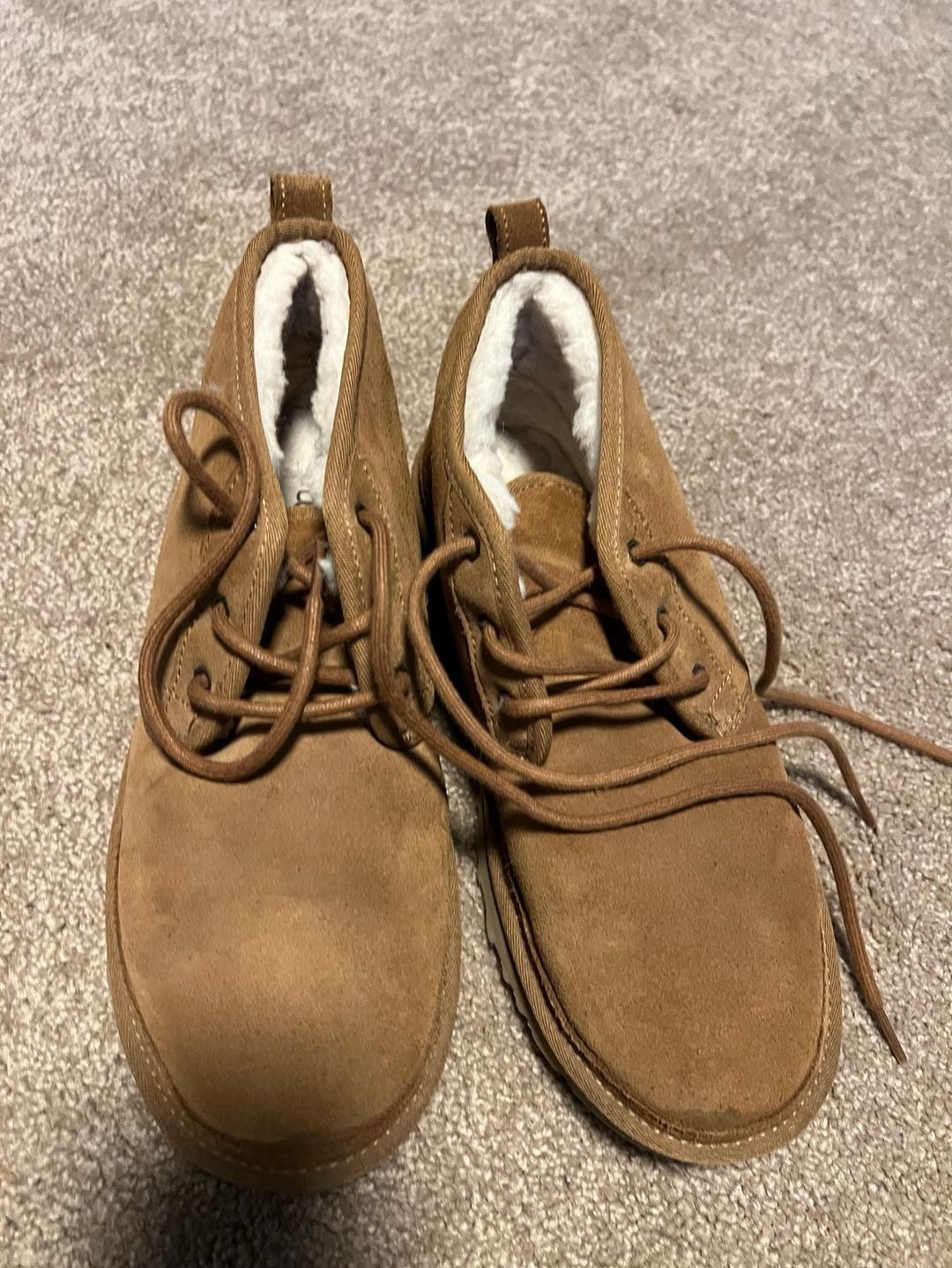 UGG Neumel Boots Chestnut Size 11 Brown Suede 6