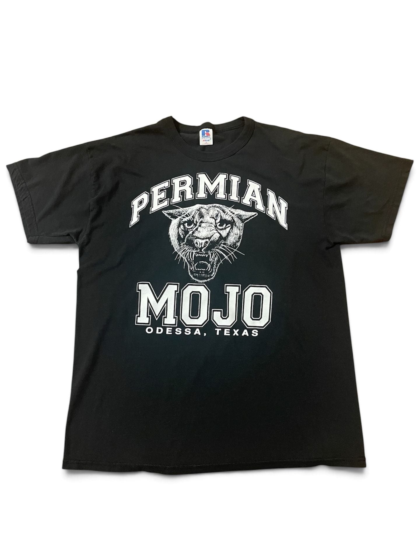 Russell Athletic Permian Mojo T-Shirt Size L Black Odessa Texas 2