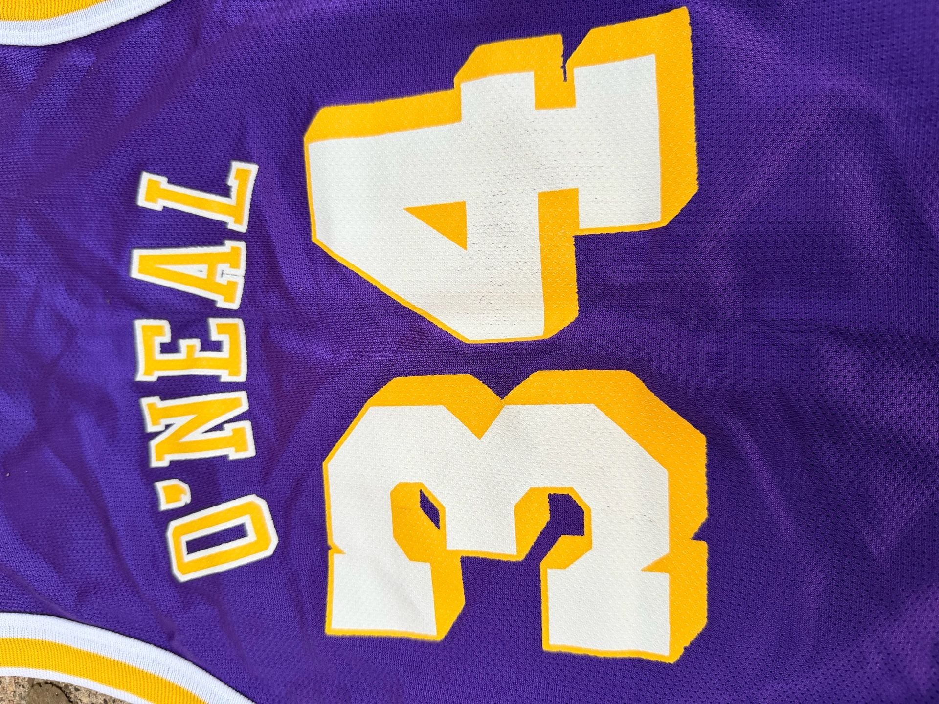 Vintage Champion LA Lakers Shaquille O'Neal 34 Jersey Size L 14-16 7