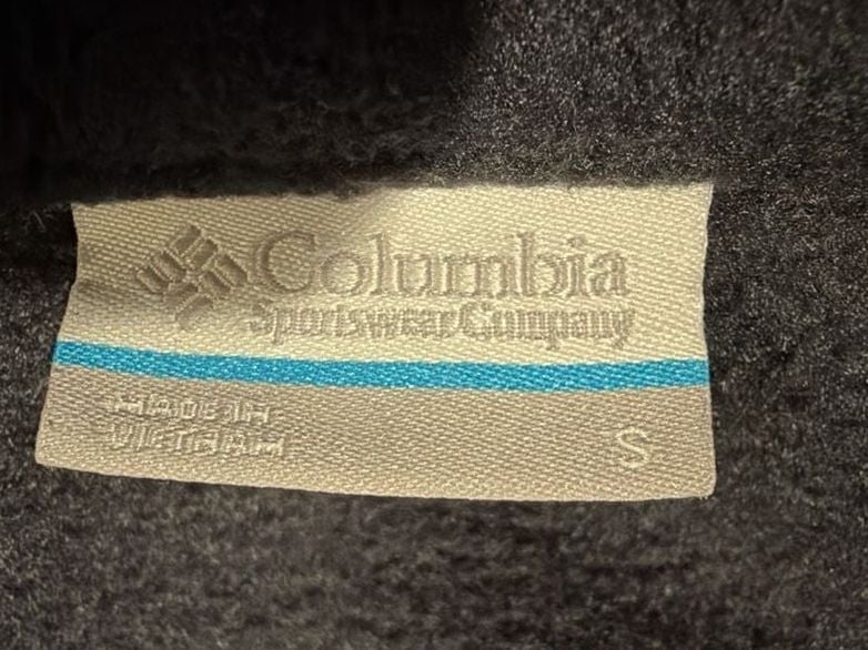 Columbia Full Zip Fleece Jacket Size S Black 8
