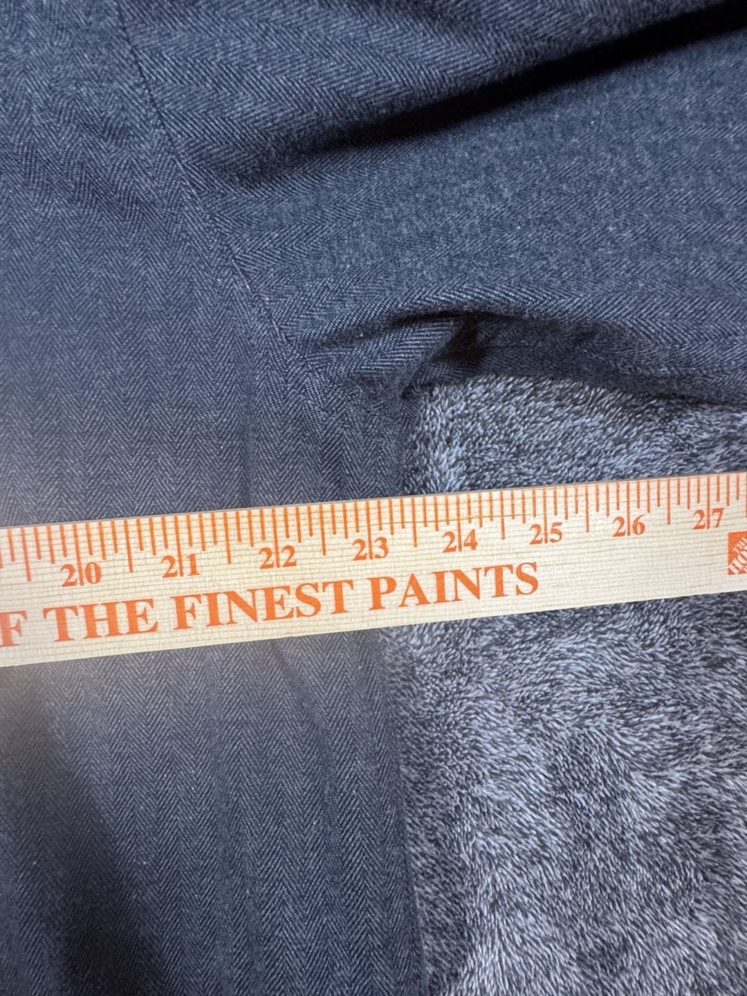 L.L. Bean Cotton Flannel Shirt Size L-Tall Gray Herringbone 7