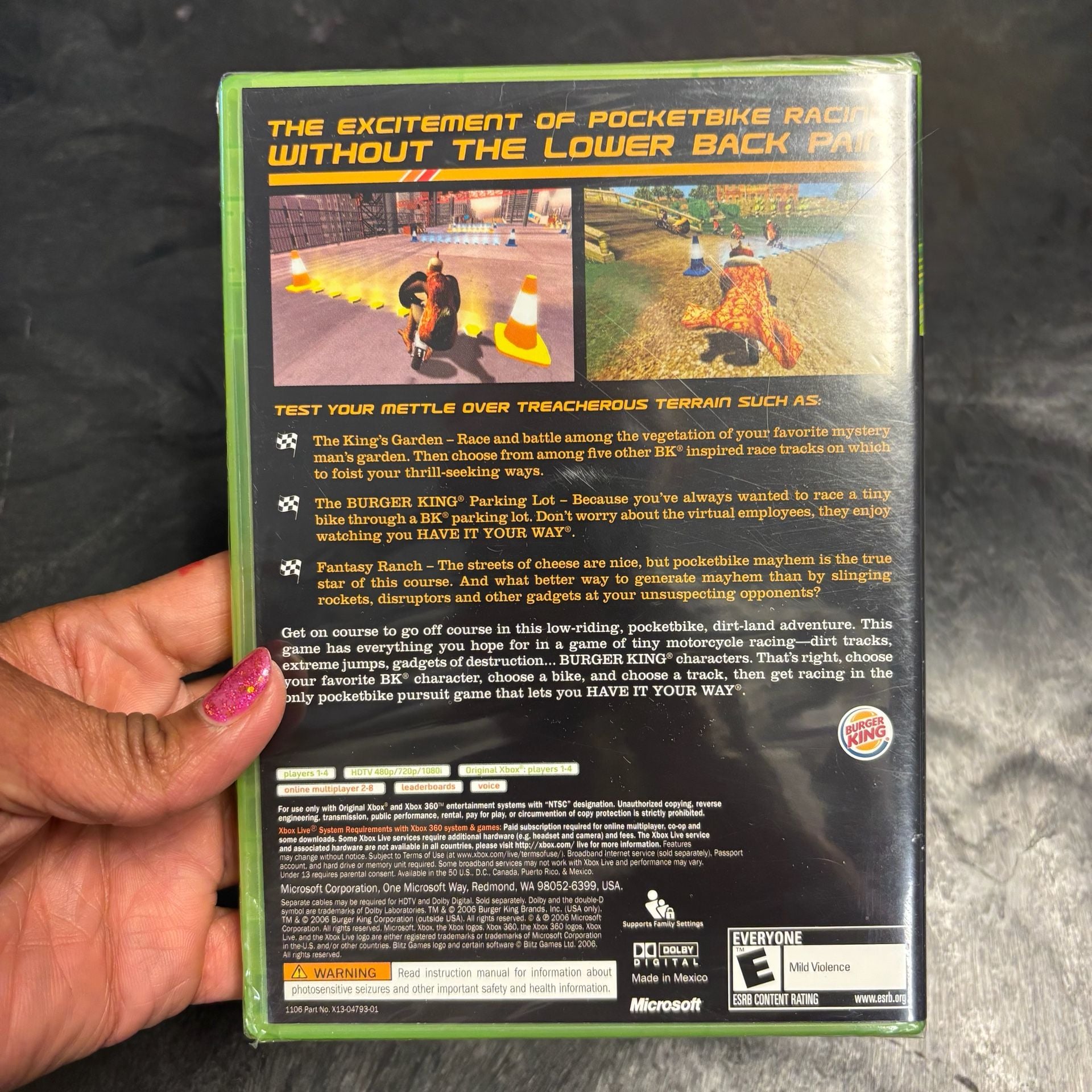 Microsoft PocketBike Racer Xbox Video Game 3