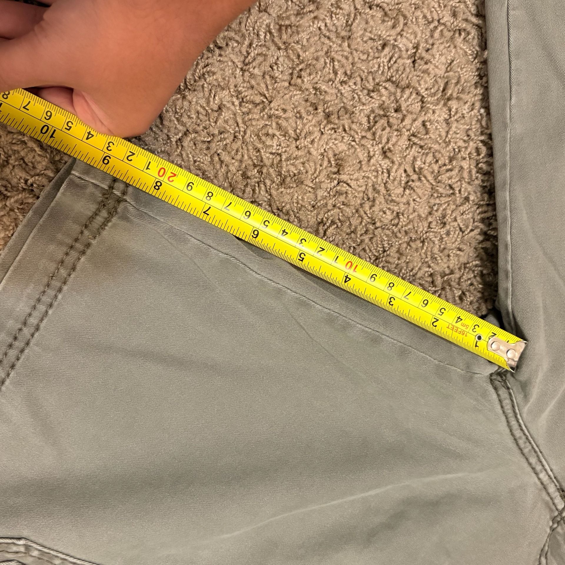 Unionbay Cargo Shorts Size 36 Gray Cotton Blend Utility 8