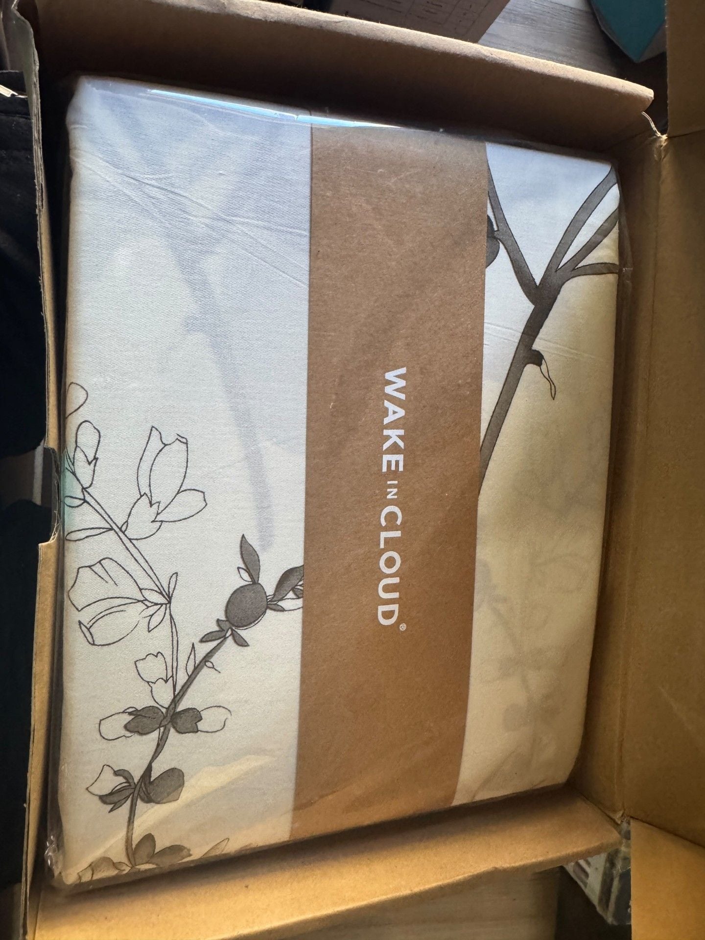 Wake In Cloud King Sheet Set Floral Botanical Print 2