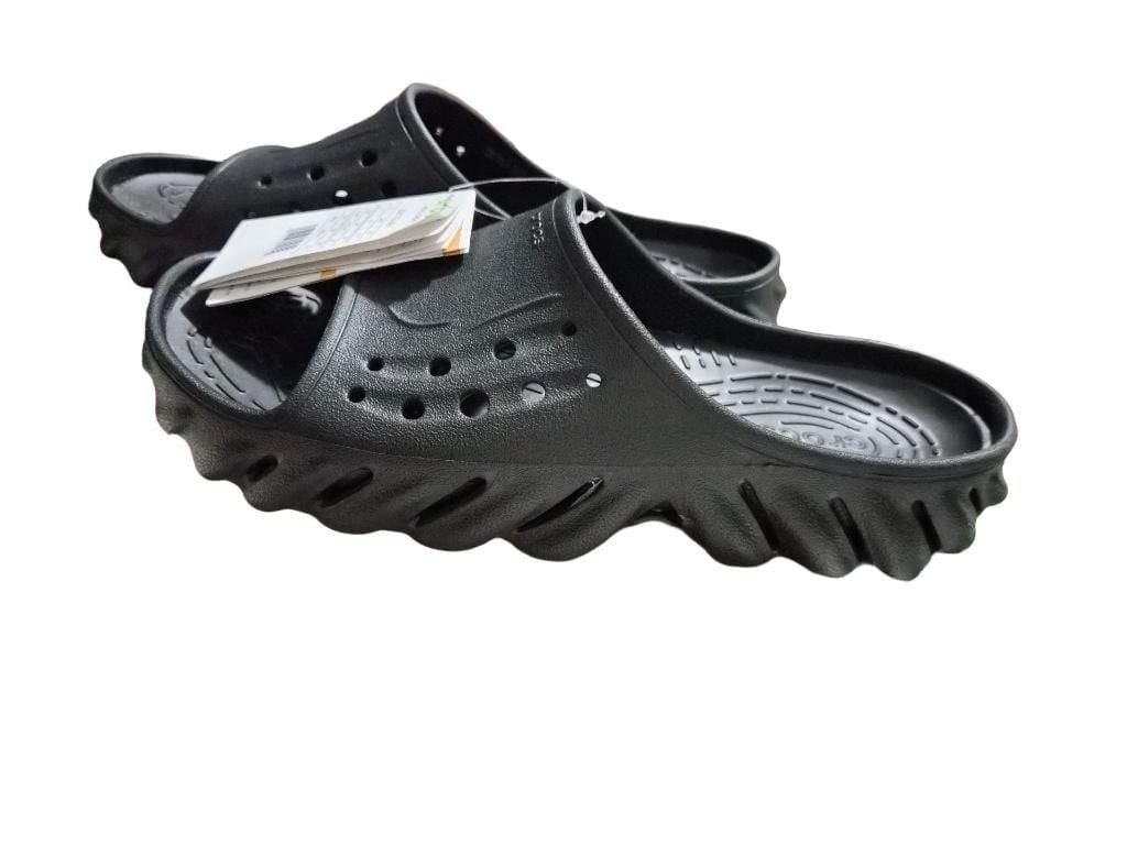 Crocs Echo Slide Size M11 Black Sandals New With Tags 7
