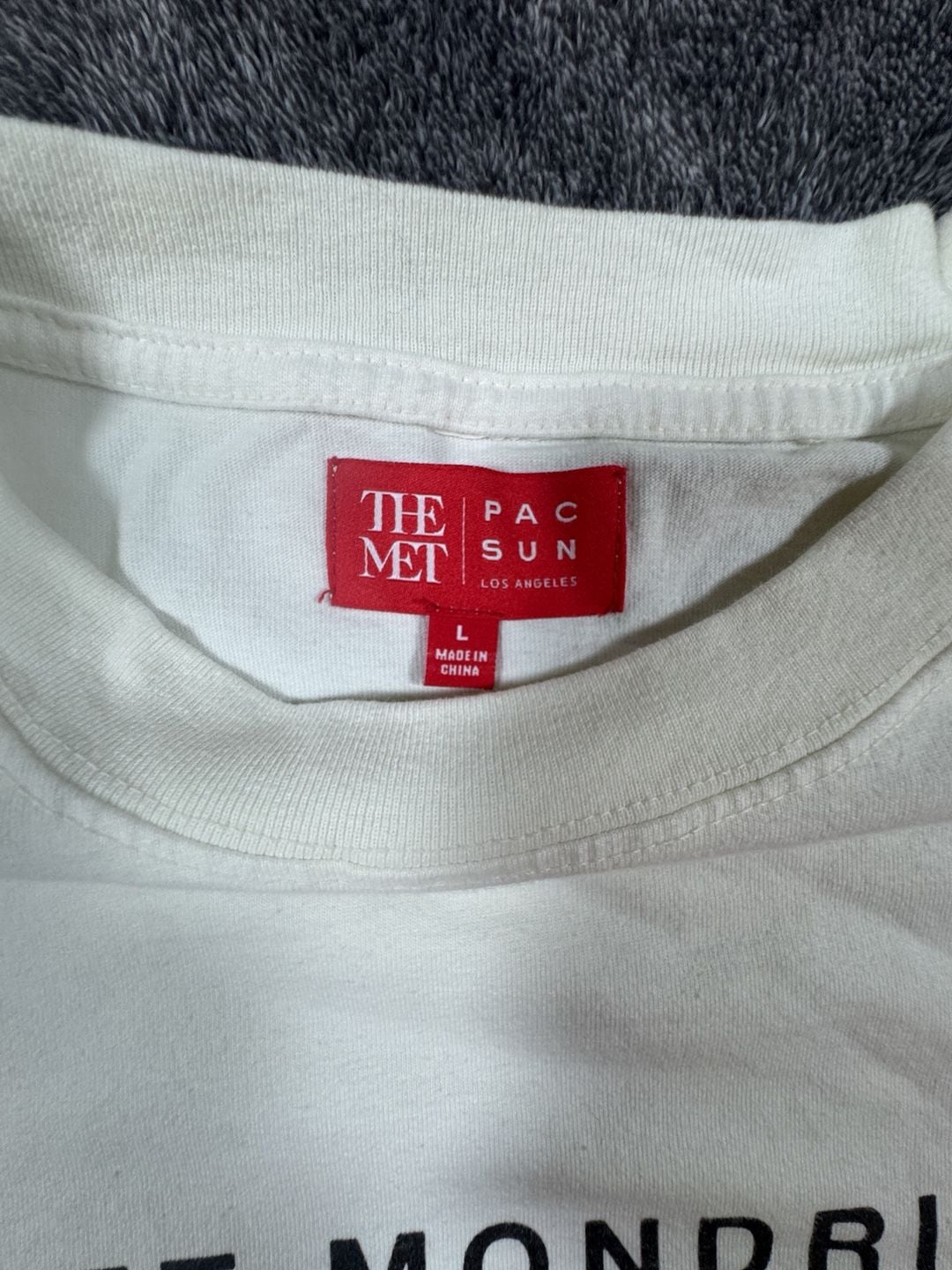 The Met PacSun Piet Mondrian Composition Collaboration T-Shirt Size L White 3
