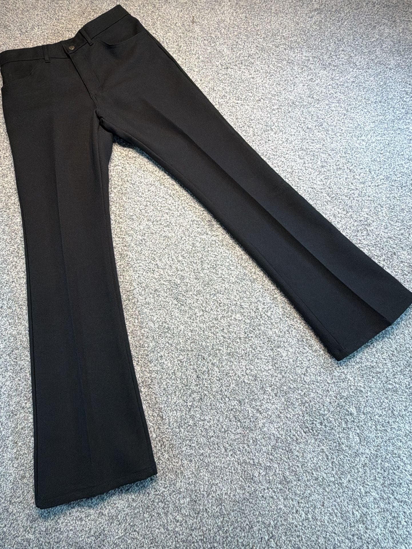 Lee Flare Dress Pants Men’s Size 32x32 Black Polyester Vintage 2