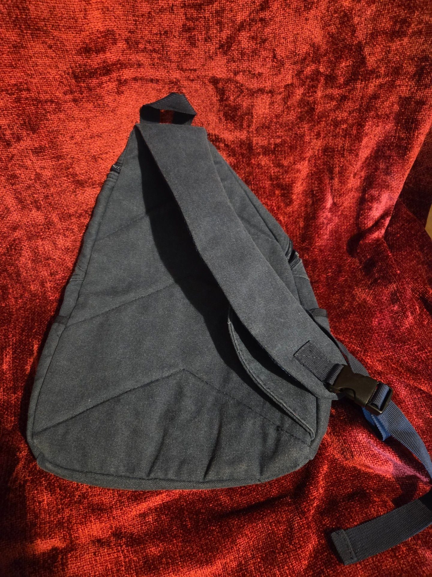 Radikal Canvas Sling Bag Blue Crossbody Backpack 3