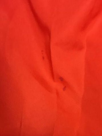 Fabletics Wander Cropped Puffer Jacket Size XL Red Leopard Print 8