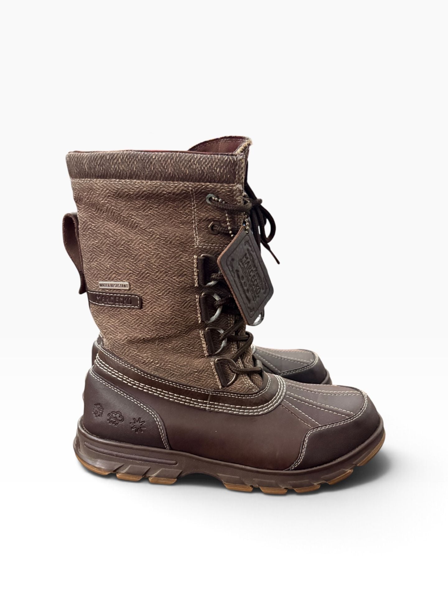 Marc Ecko Mens Snow Boots Brown 6