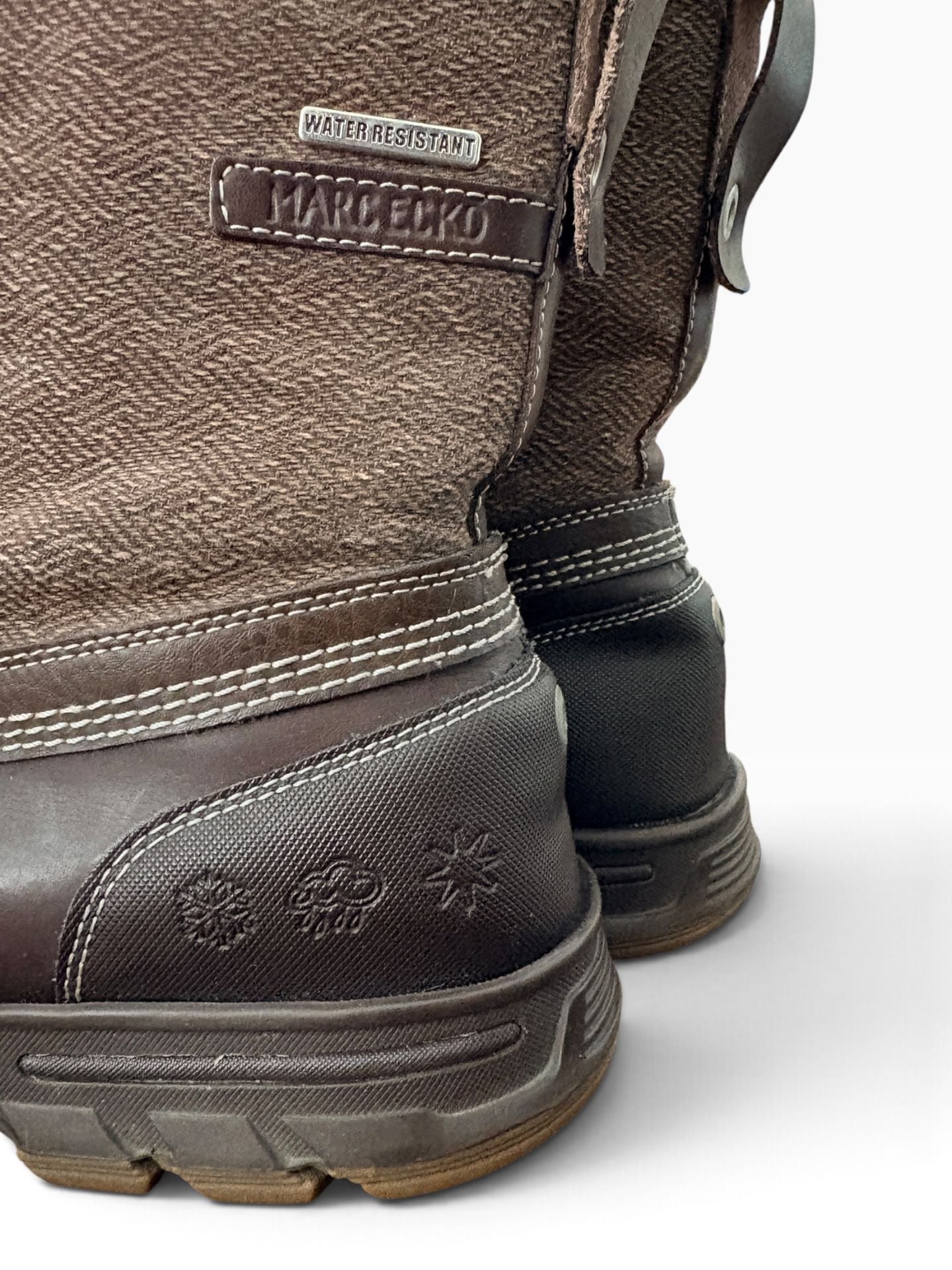 Marc Ecko Mens Snow Boots Brown 9
