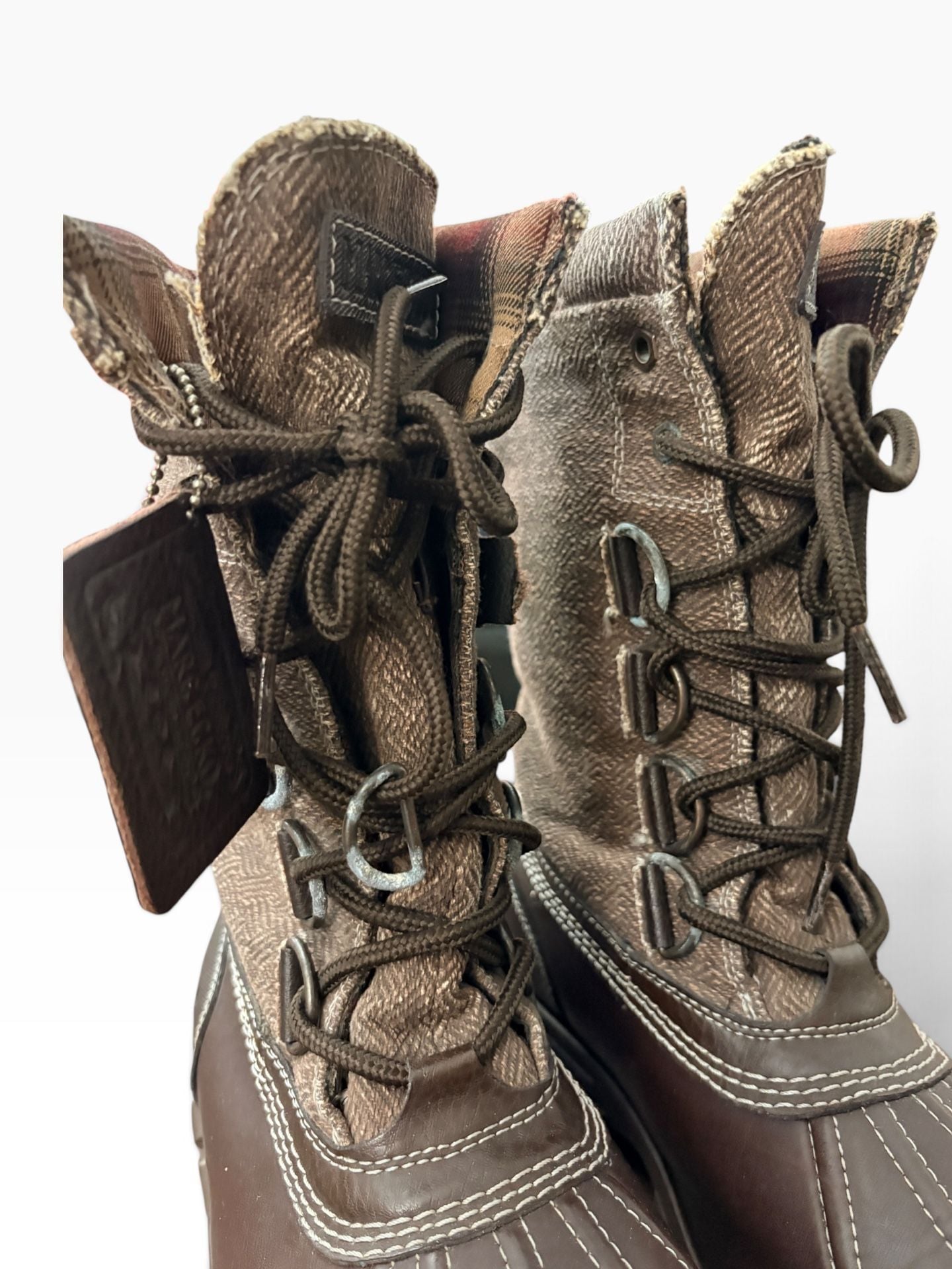 Marc Ecko Mens Snow Boots Brown 12