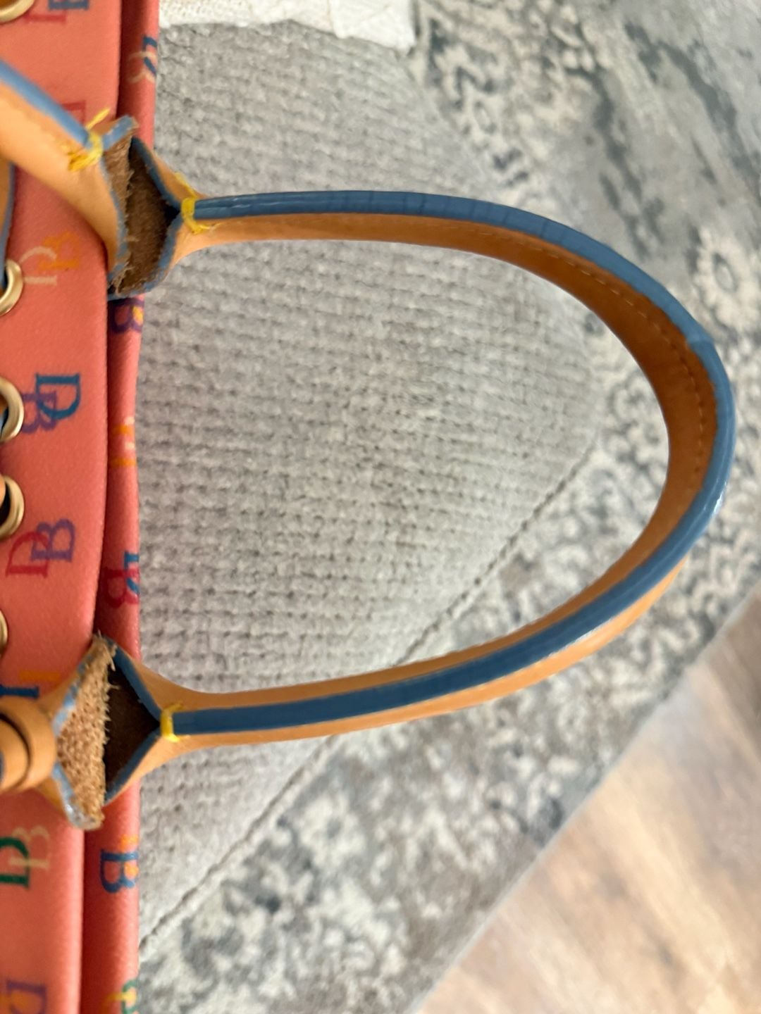 Dooney & Bourke Multicolor DB Monogram Pink Tote Bag 10
