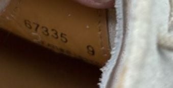 J. Crew Suede Derby Shoes Size 9 Beige Leather Made in Italy 6