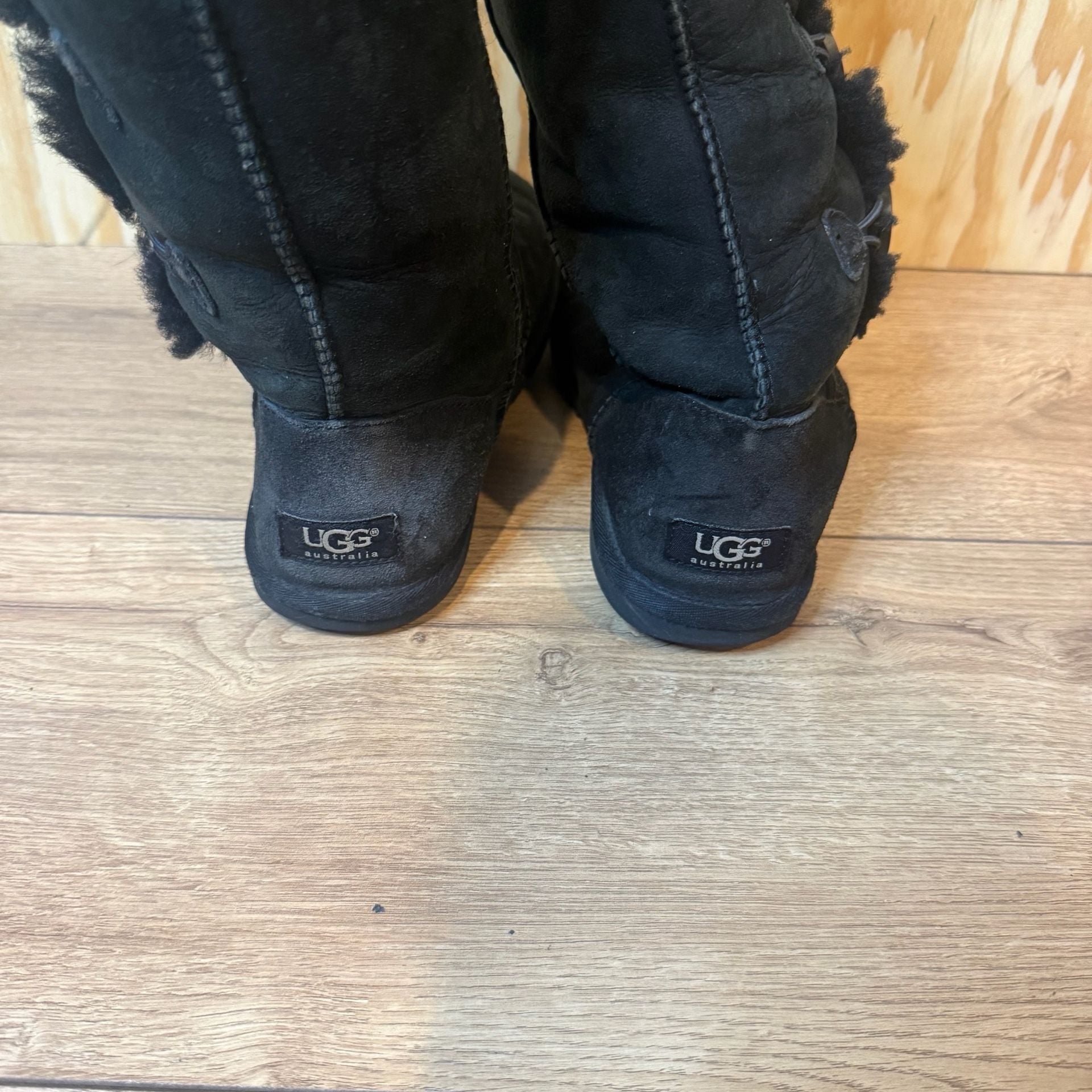 UGG Bailey Button Triplet Boots Black 4