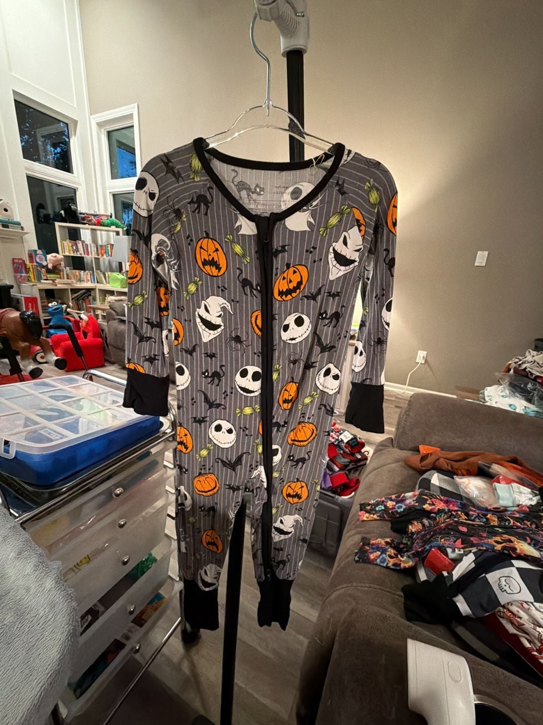 Little Sleepies Nightmare Before Christmas Zippy Size 6-12 Months 2