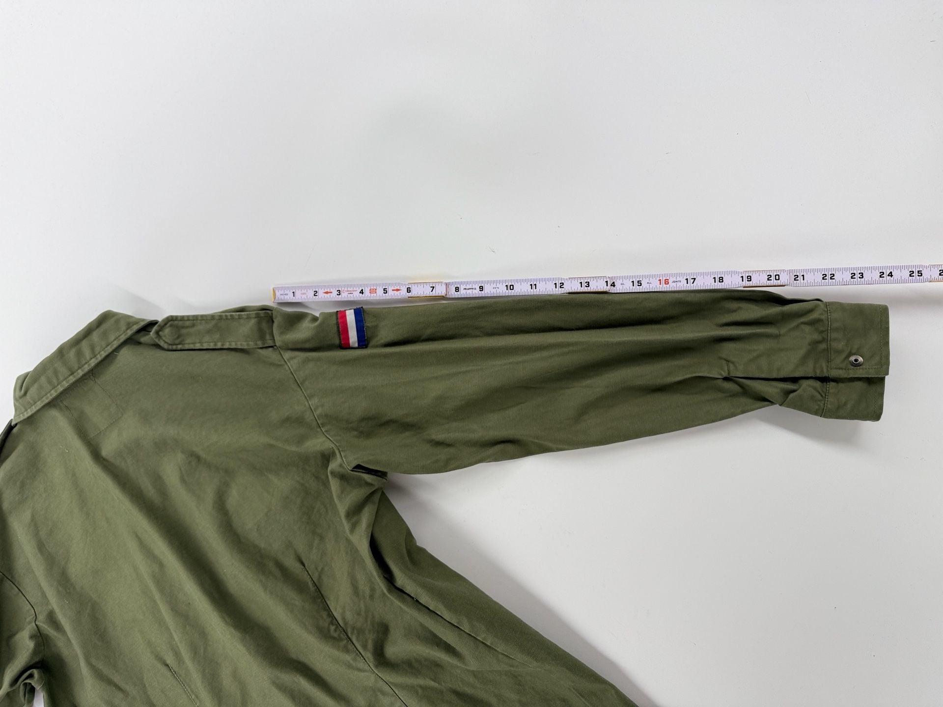 Vintage 1990 Dutch Army KL Rotkopf Field Jacket Shirt L Olive Military 100 6