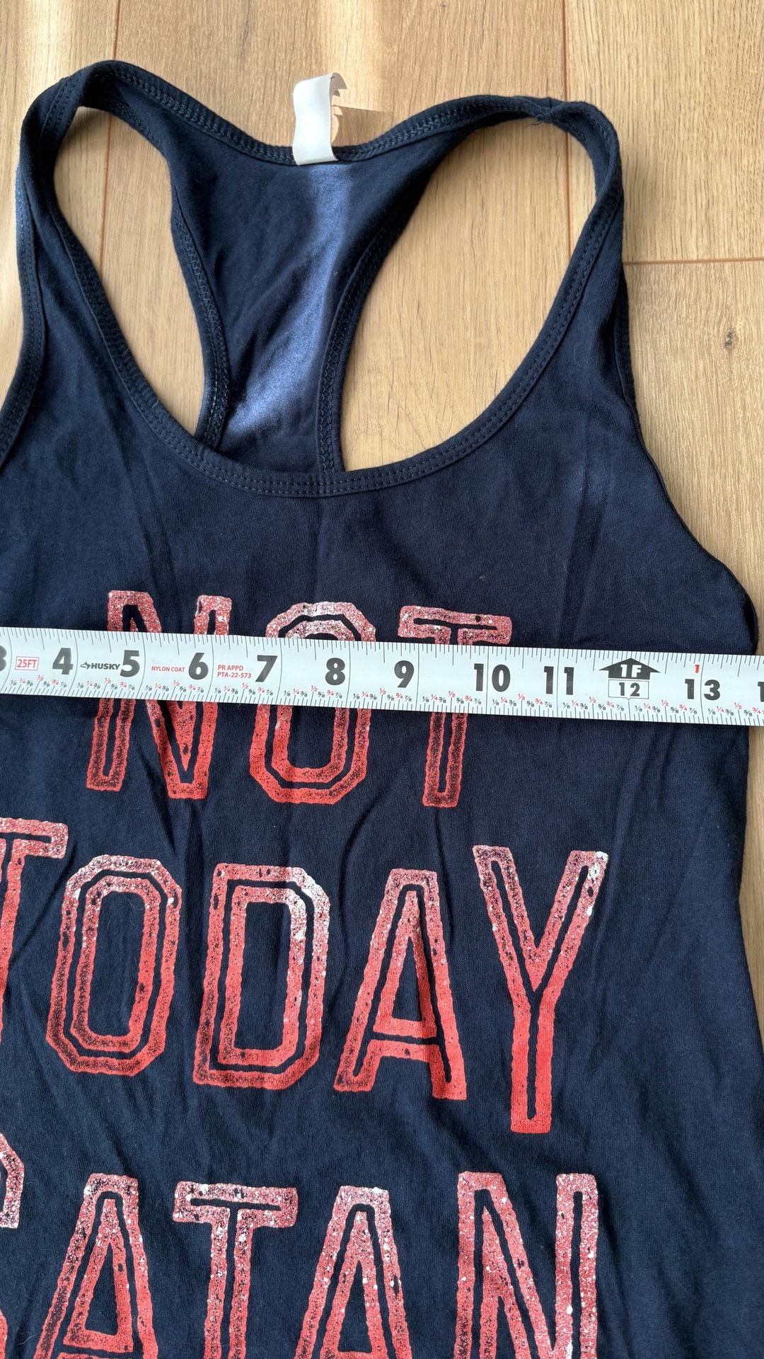 Next Level Apparel Not Today Satan Tank Top Size M Black 4