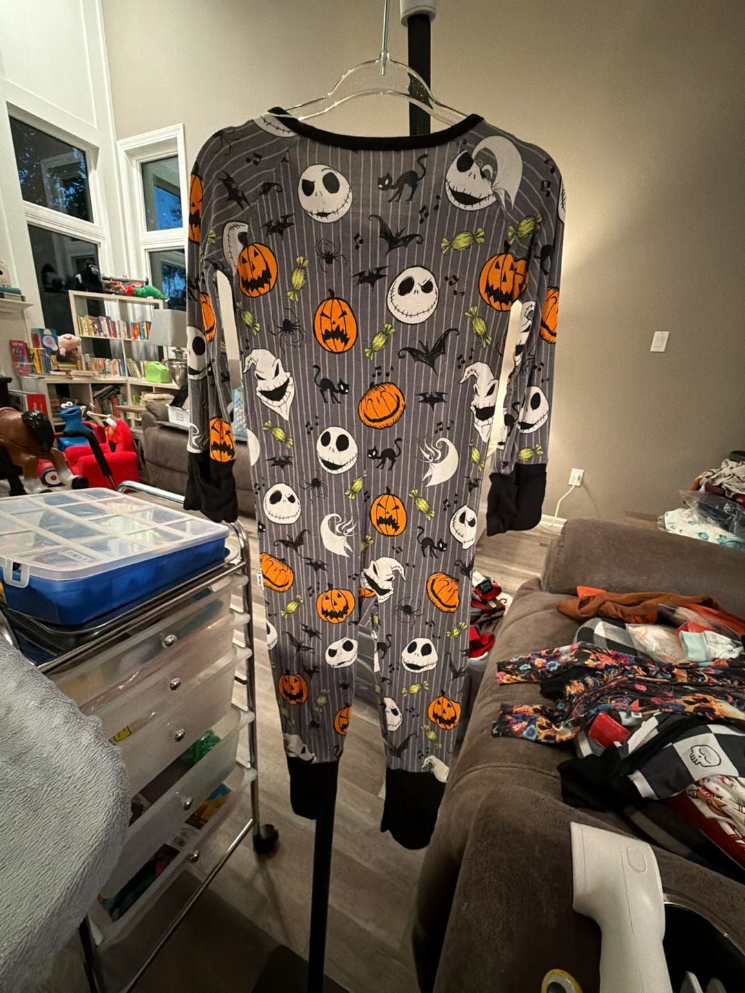Little Sleepies Nightmare Before Christmas Zippy Size 6-12 Months 4