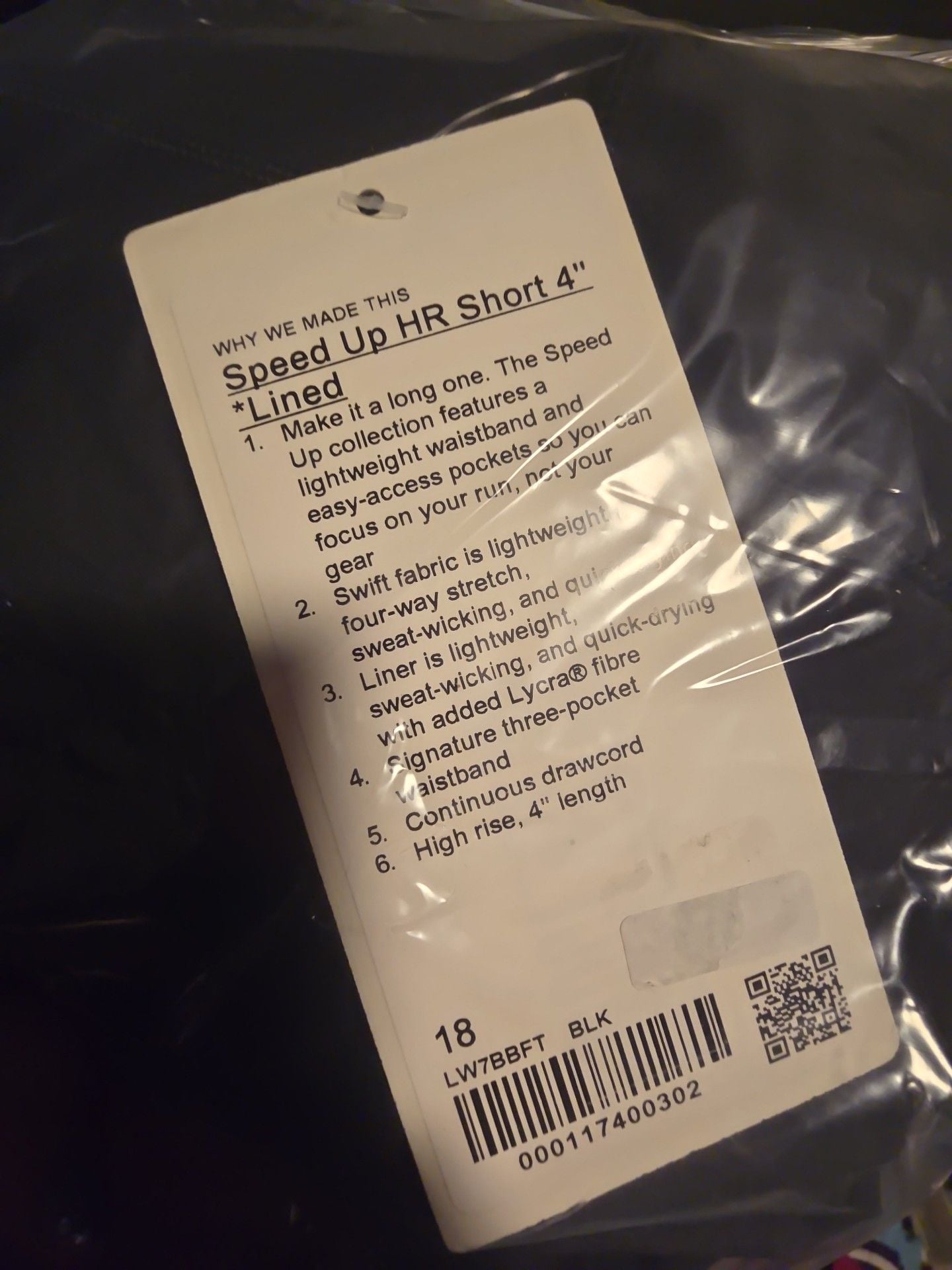 123 Lululemon Speed Up HR Short 4" *Lined Black Size 18 *SOLD OUT 6
