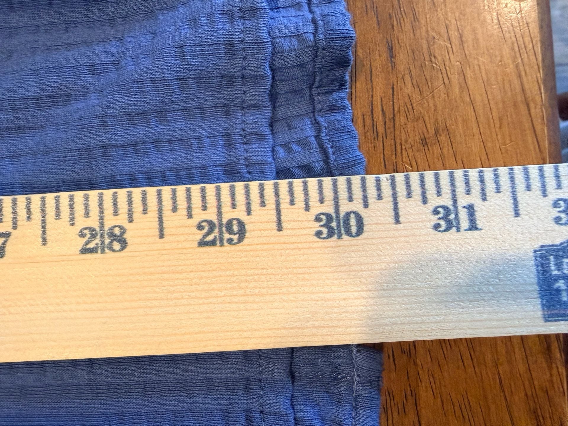 Cremieux Button-Up Shirt XL Blue Textured Short Sleeve Cotton Casual Top 7